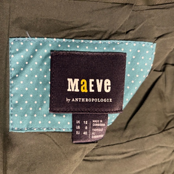 Anthropologie Faux Leather Dark Green Mini Skirt - Picture 9 of 12